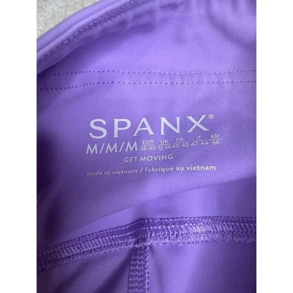 Spanx Yes Pleats Skort Athletic Tennis Golf Skirt Shorts Women's Medium Lilac - Picture 3 of 6